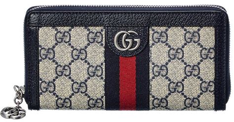 gucci travel zip around wallet|gucci ophidia zip wallet.